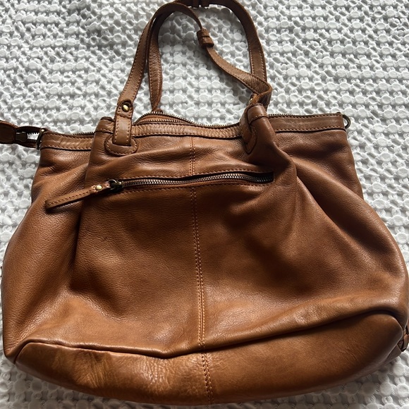 American Leather Co. Woven Bag Cognac - Picture 3 of 3